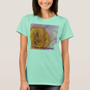 Jag älskar elefanter! t shirt