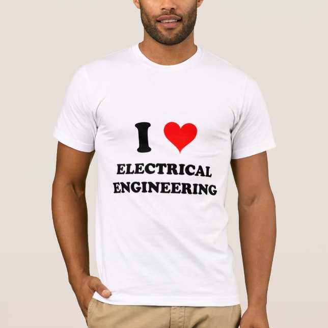 Jag älskar elektriskt iscensätta t-shirt (Framsida)