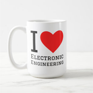 Jag älskar elektronikteknik kaffemugg