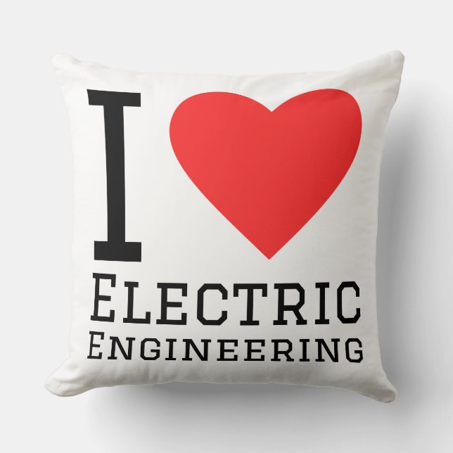 Jag älskar elektroteknik  kudde (Framsida)
