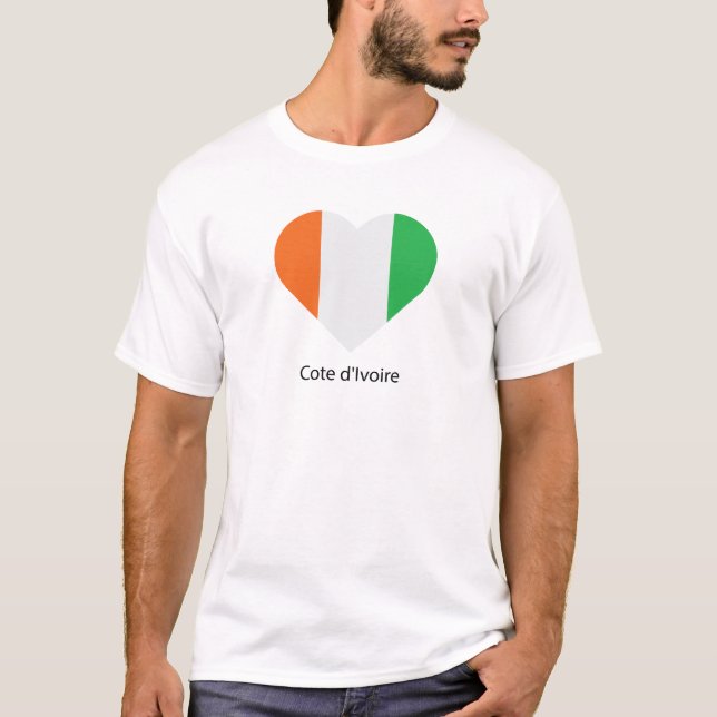Jag älskar Elfenbenskusten T Shirt (Framsida)