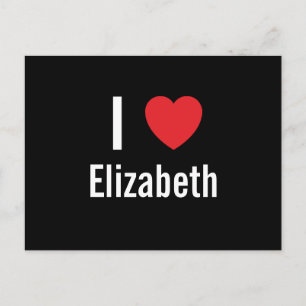 Jag älskar Elizabeth Vykort