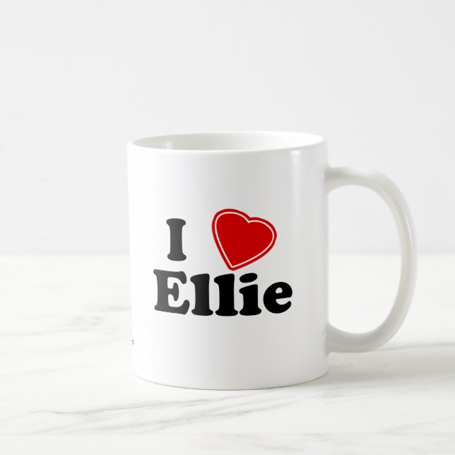 Jag älskar Ellie Kaffemugg (Höger)