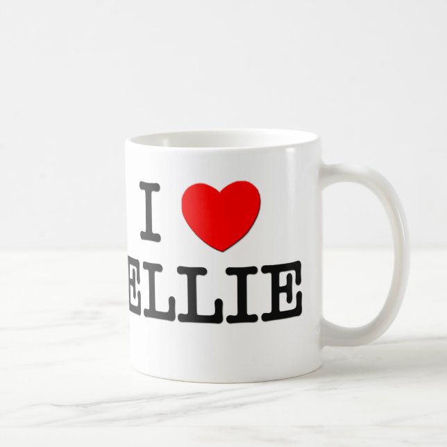 Jag älskar Ellie Kaffemugg (Höger)