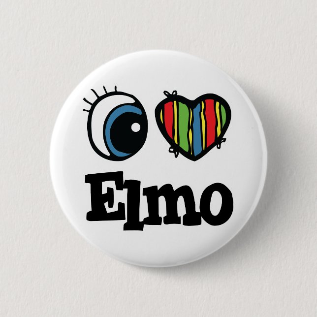 Jag älskar Elmo Knapp (Framsida)