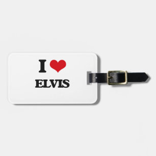 Jag älskar Elvis Bagagebricka