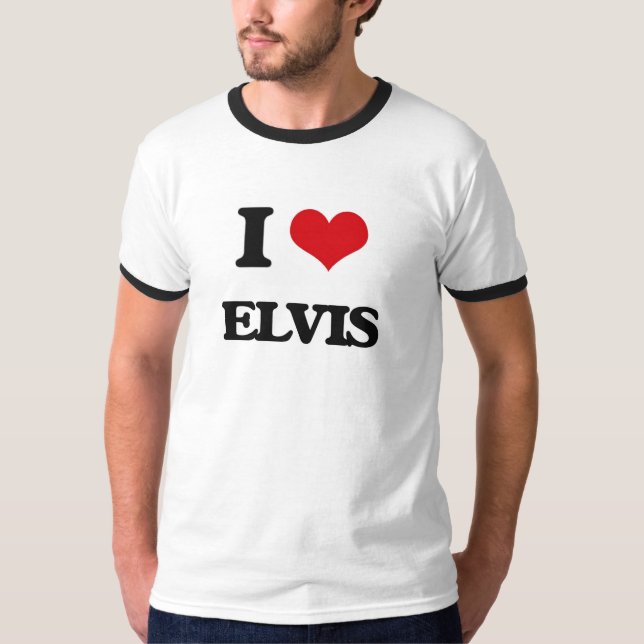 Jag älskar Elvis Tee Shirt (Framsida)