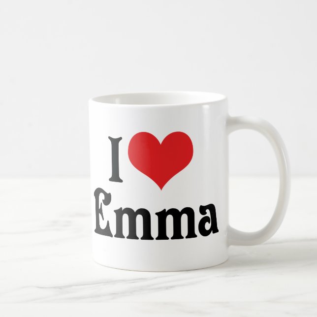 Jag älskar Emma Kaffemugg (Höger)