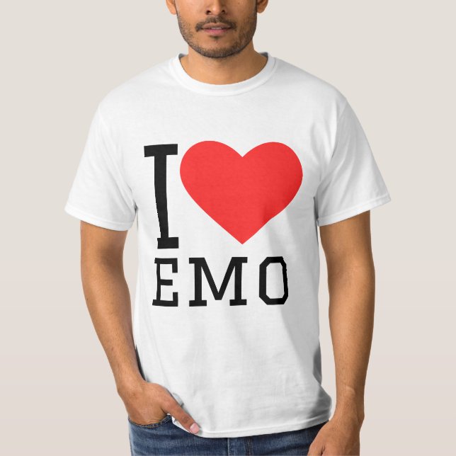 Jag älskar emo  t shirt (Framsida)