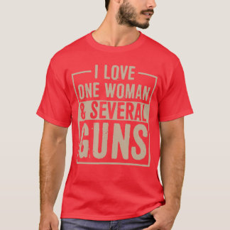 Jag älskar en kvinna och flera roliga vapen 2nd Am T Shirt