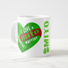 Jag älskar en Mito-krigare Jumbo Mugg
