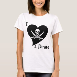 Jag älskar en pirat tee