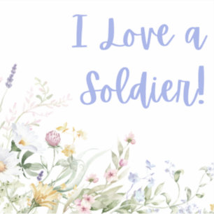 Jag älskar en soldat klistermärken