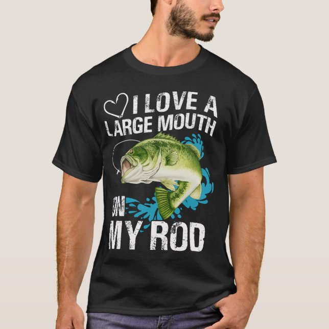 Jag älskar en stor mun på mitt spö t shirt (Framsida)