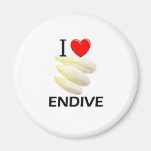 Jag älskar Endive Magnet