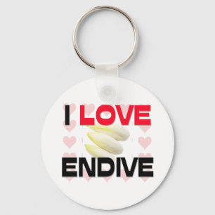 Jag älskar Endive Nyckelring