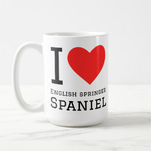 Jag älskar engelsk springer spaniel kaffemugg