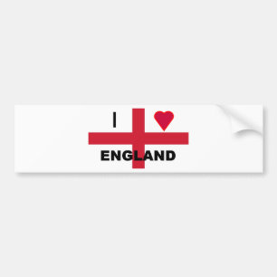 Jag älskar England Bildekal