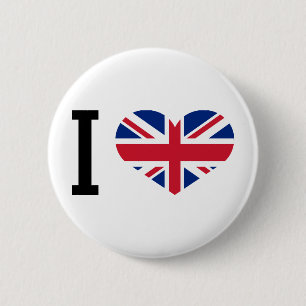 Jag älskar England Knapp