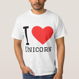 Jag älskar enhörning t shirt