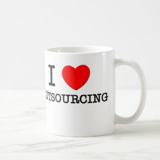 Jag älskar entreprenadisering kaffemugg