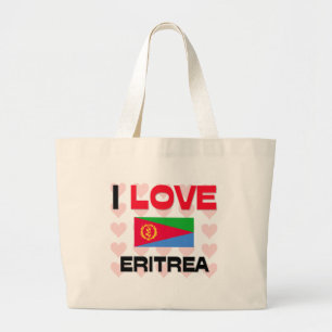 Jag älskar Eritrea Jumbo Tygkasse