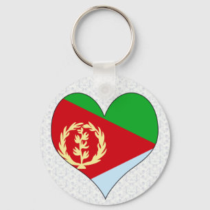 Jag älskar Eritrea Nyckelring