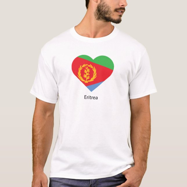 Jag älskar Eritrea T Shirt (Framsida)