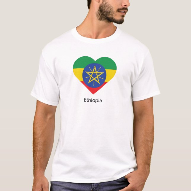 Jag älskar Etiopien T Shirt (Framsida)