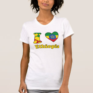 Jag älskar Etiopien Tee Shirt