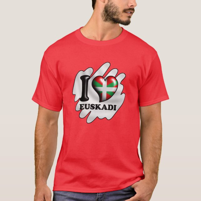 jag älskar euskadi t shirt (Framsida)