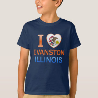 Jag älskar Evanston, IL T-shirt