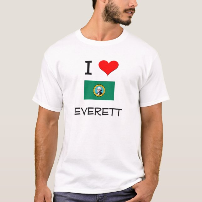 Jag älskar Everett Washington T-shirt (Framsida)