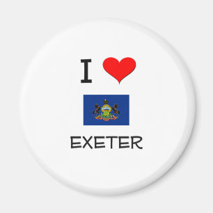 Jag älskar Exeter Pennsylvania Magnet