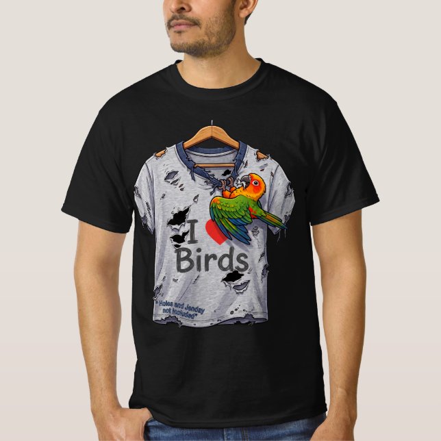 Jag älskar fåglar t shirt (Framsida)