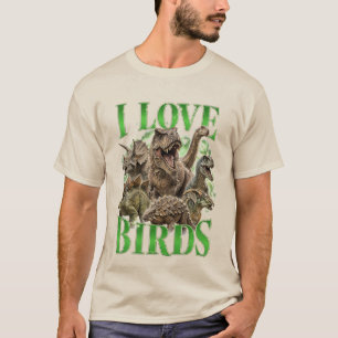 Jag älskar fåglar t shirt