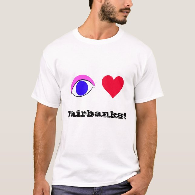 Jag älskar Fairbanks - utslagsplatsskjorta Tröja (Framsida)