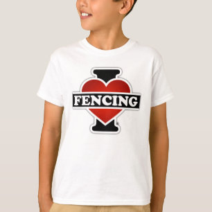 Jag älskar fäktning t shirt