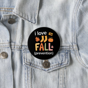 Jag älskar fallprevention knapp