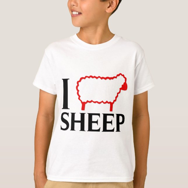 Jag älskar får t-shirt (Framsida)