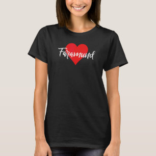 Jag älskar Faramund Förnamn Kärlek Hjärta T Shirt