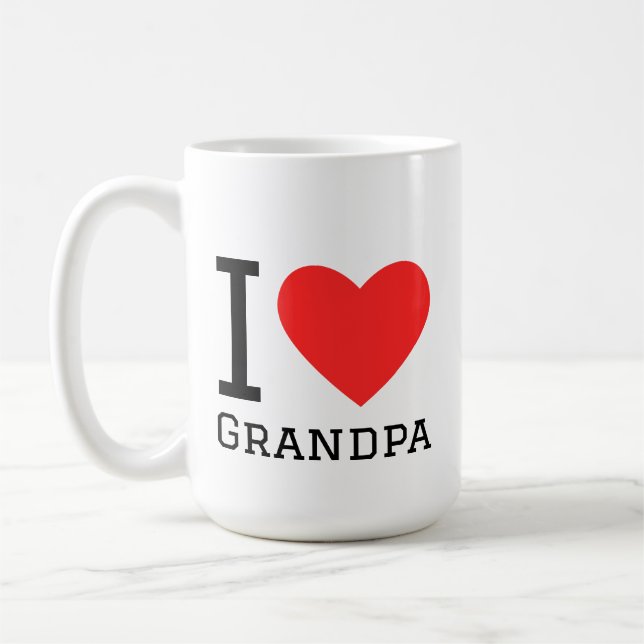 Jag älskar farfar kaffemugg (Vänster)
