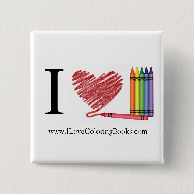 Jag älskar färgläggning knäppas knapp (Framsida)