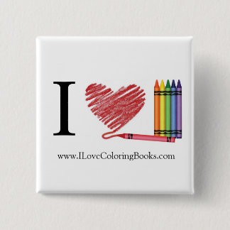Jag älskar färgläggning knäppas knapp