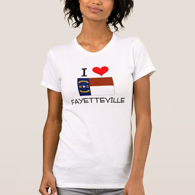 Jag älskar Fayetteville North Carolina Tröja (Framsida)