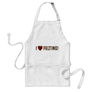 Jag älskar Felting Förkläde
