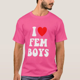 Jag älskar Fempojkar Kärlek Fem Pojke Fempojke Gay T Shirt