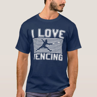 Jag älskar fencing roligt t shirt