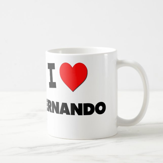 Jag älskar Fernando Kaffemugg (Höger)