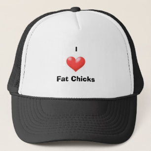 Jag älskar feta chickar truckerkeps